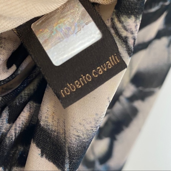 💯Authentic Roberto Cavalli Feather Cap Sleeve - Picture 6 of 12